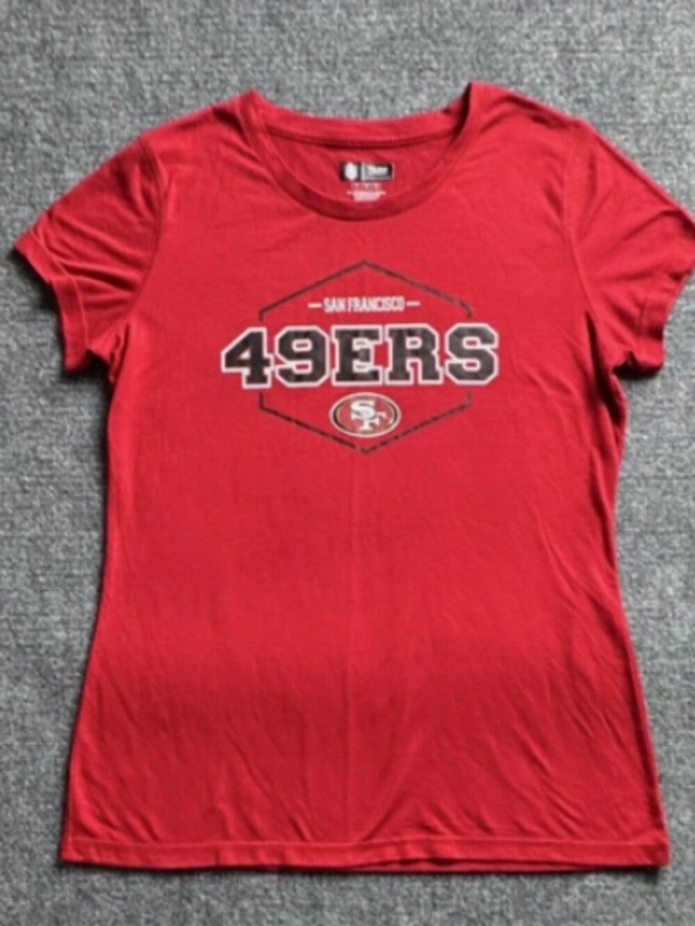 NFL Team Apparel San Francisco 49ers Women's Red Shirt Size L